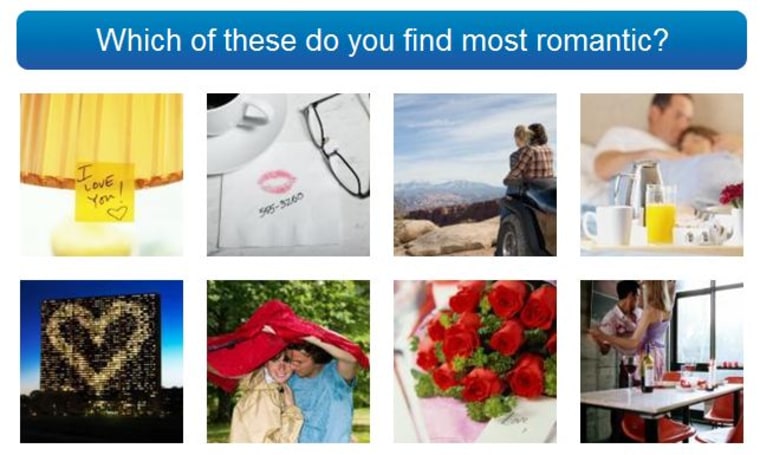 Image: ProfileWiz choices for romantic
